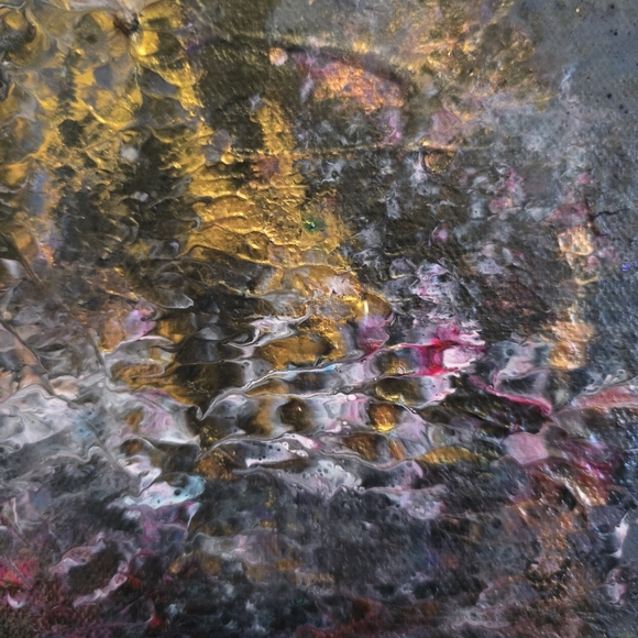 HANDCRAFTED Abstract Painting HANDPAINTED & HANDMADE Wall Art Decor 24"x30 - Picture 14 of 17